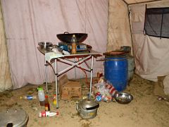 02 Our Cooking Area In Yilik Headmans House On The Way To K2 China Trek